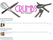 Tablet Screenshot of crumbsfordinner.com